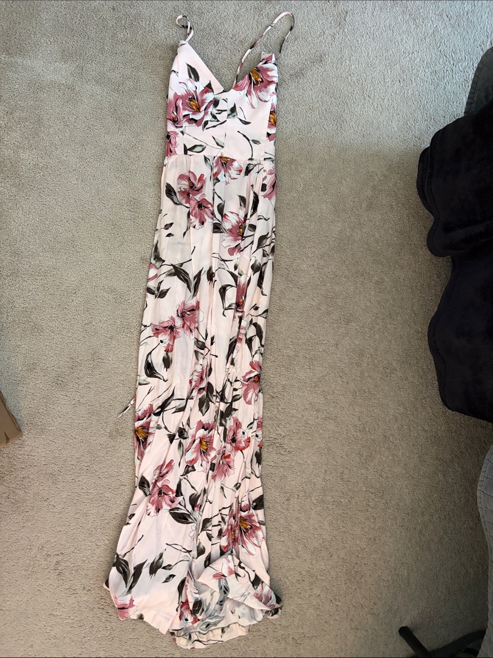 Forever 21 Pink Floral Maxi Dress